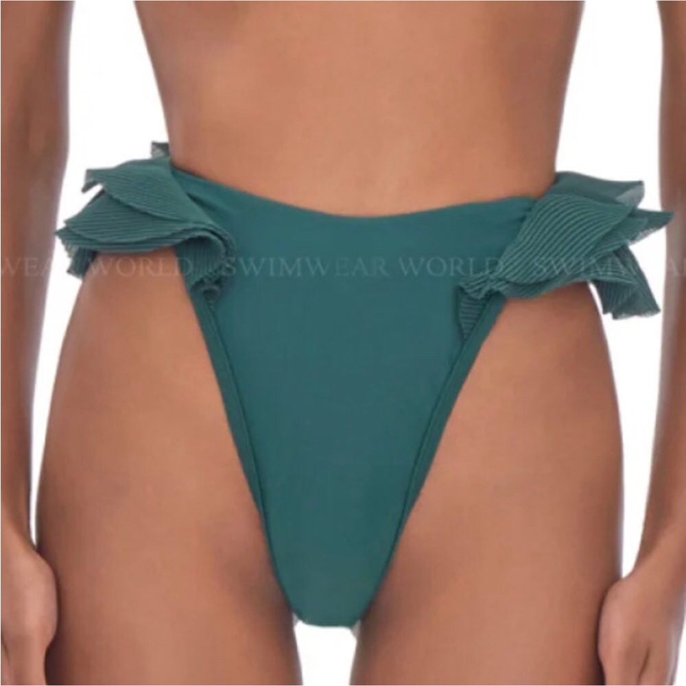 Andrea Iyamah Teal Bikini Bottom